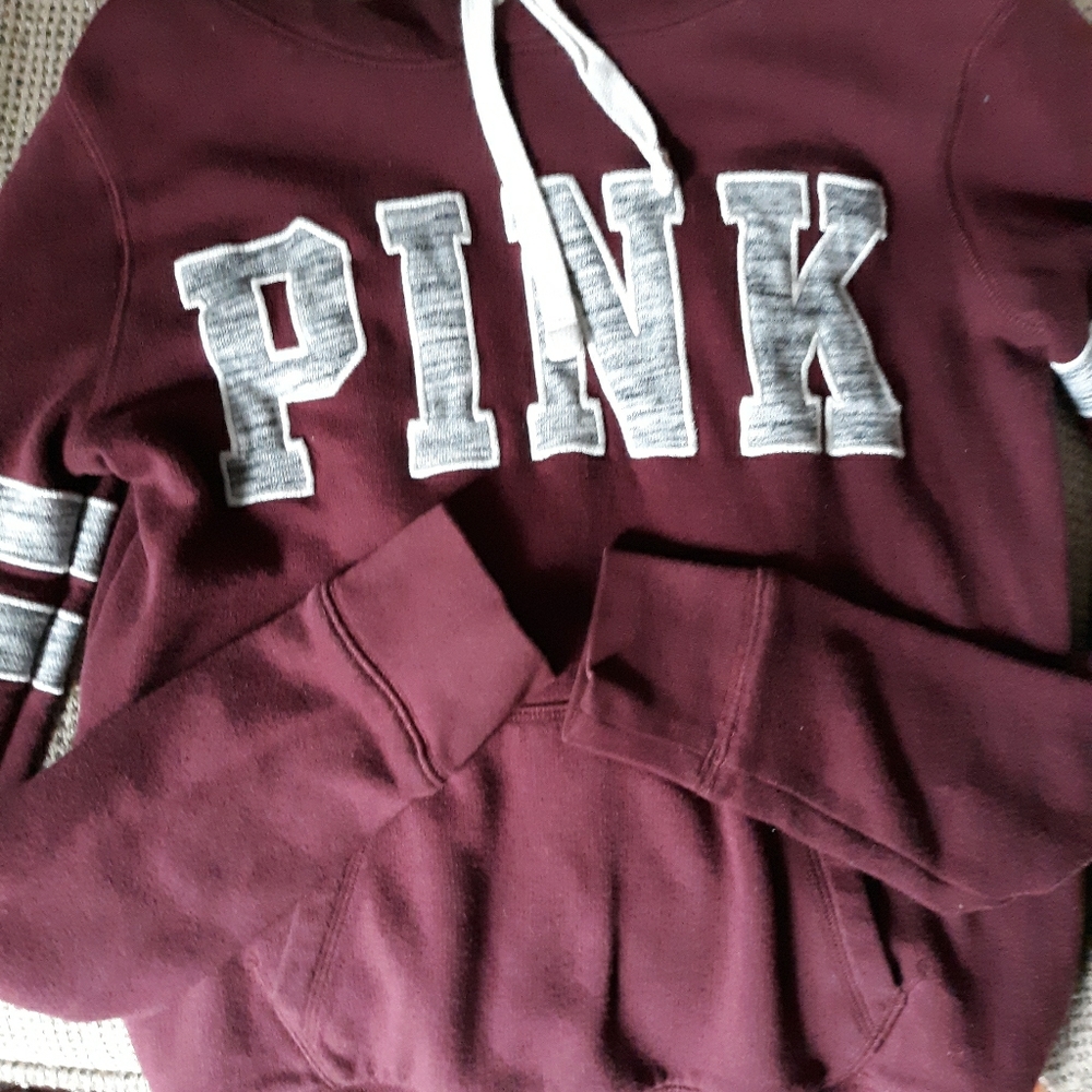 Victoria's Secret hoodie, burgundy color